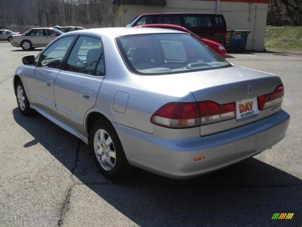 2002 Accord EX-L Sedan - Satin Silver Metallic / Quartz Gray photo #4