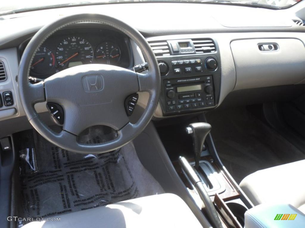 2002 Accord EX-L Sedan - Satin Silver Metallic / Quartz Gray photo #7