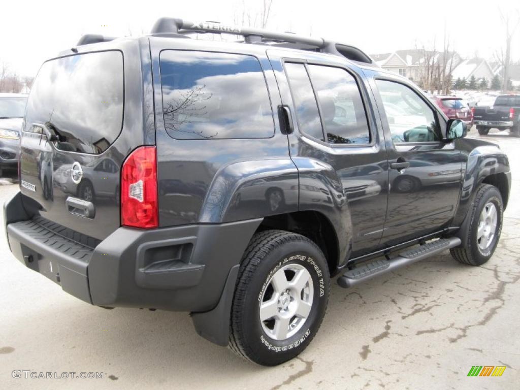 2008 Xterra X 4x4 - Night Armor Dark Gray / Steel/Graphite photo #2