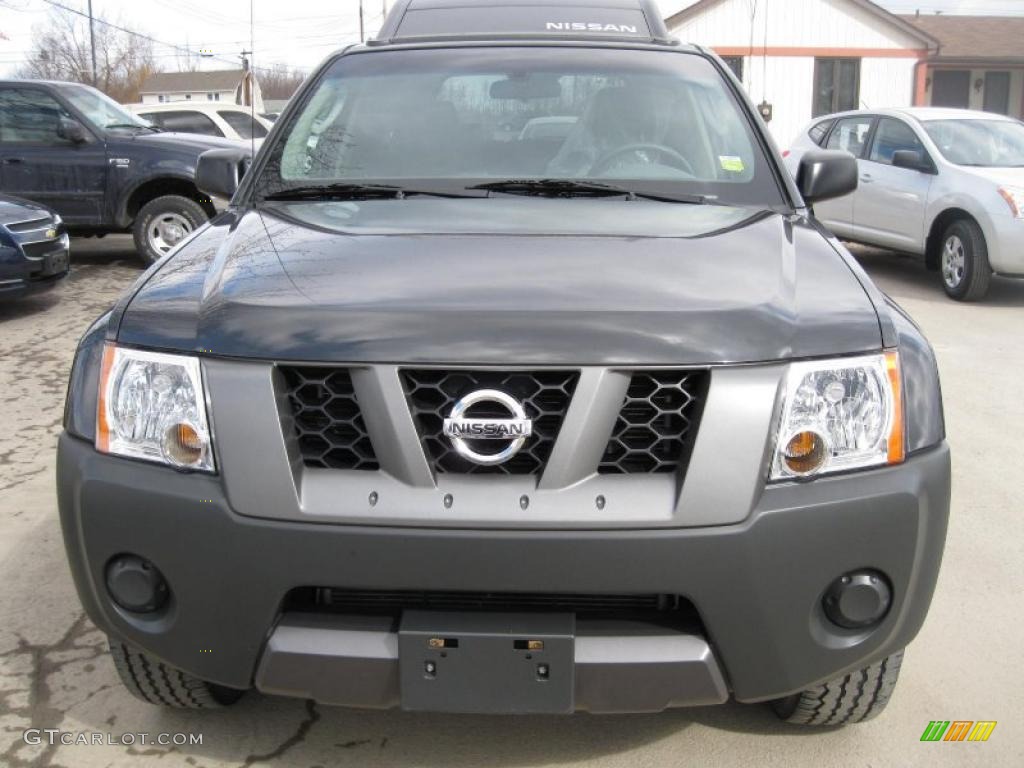 2008 Xterra X 4x4 - Night Armor Dark Gray / Steel/Graphite photo #9