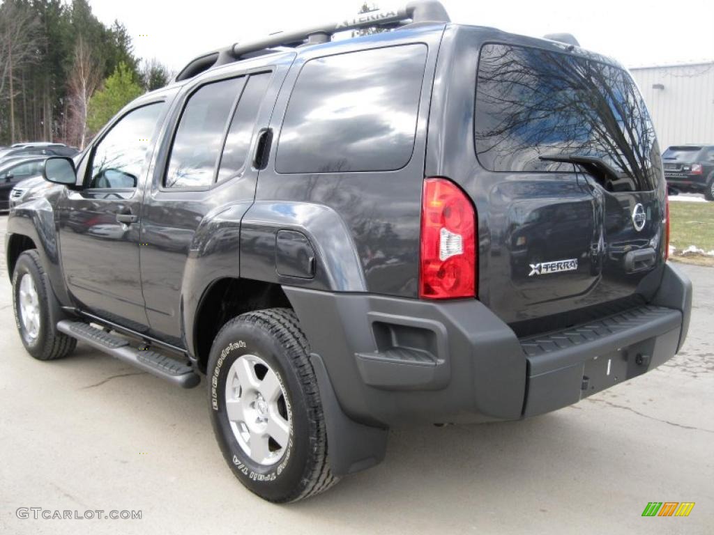 2008 Xterra X 4x4 - Night Armor Dark Gray / Steel/Graphite photo #12