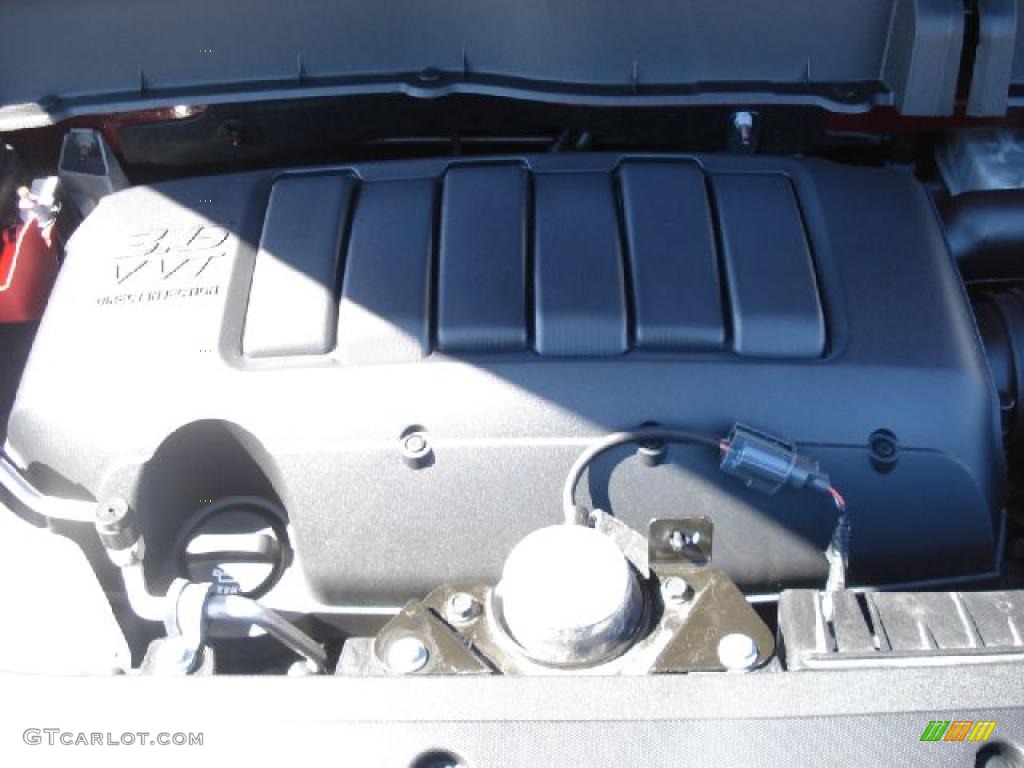 2011 Traverse LT - Red Jewel Metallic / Dark Gray/Light Gray photo #33