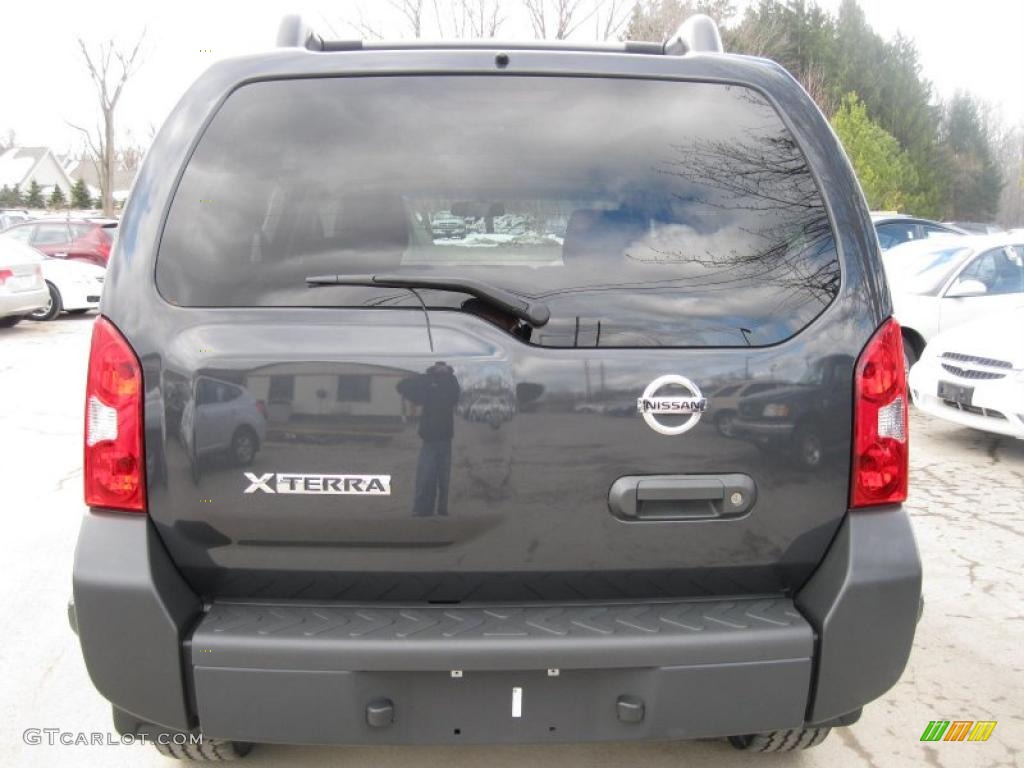 2008 Xterra X 4x4 - Night Armor Dark Gray / Steel/Graphite photo #13