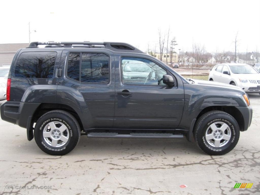 2008 Xterra X 4x4 - Night Armor Dark Gray / Steel/Graphite photo #14