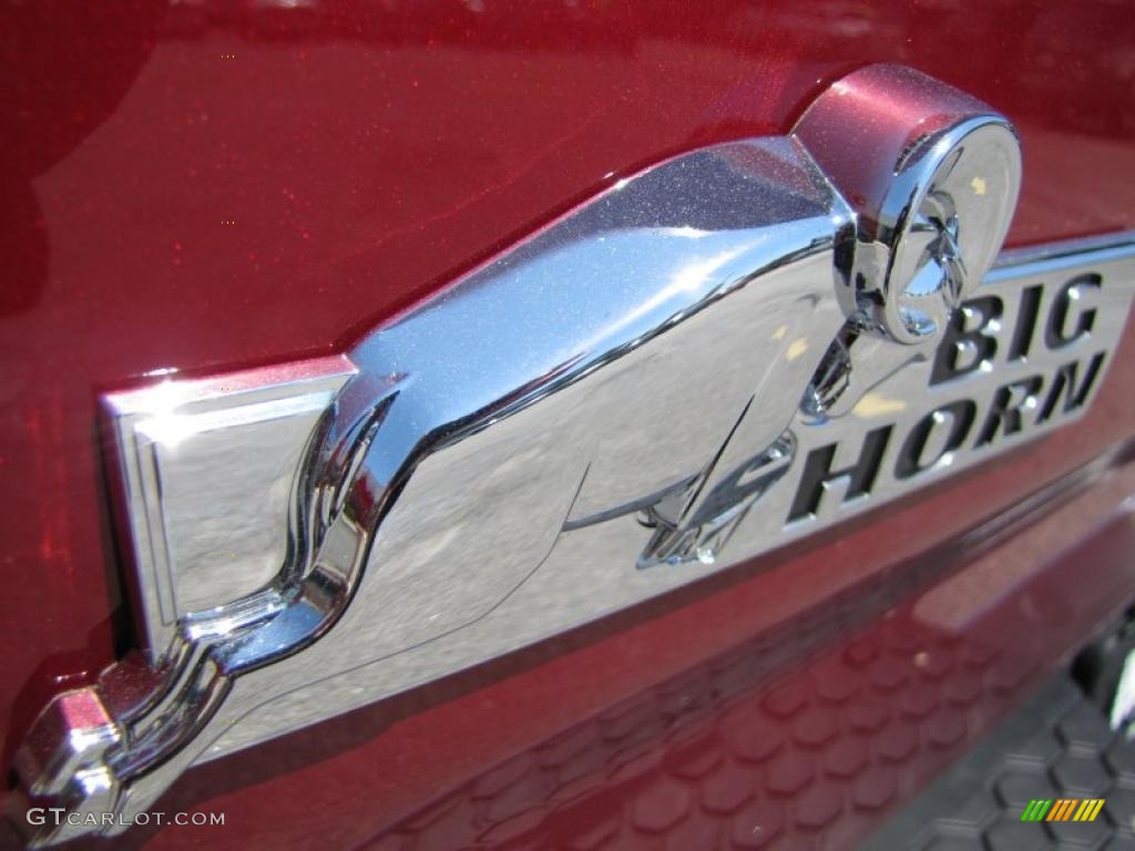 2011 Ram 1500 Big Horn Quad Cab - Deep Cherry Red Crystal Pearl / Dark Slate Gray/Medium Graystone photo #12