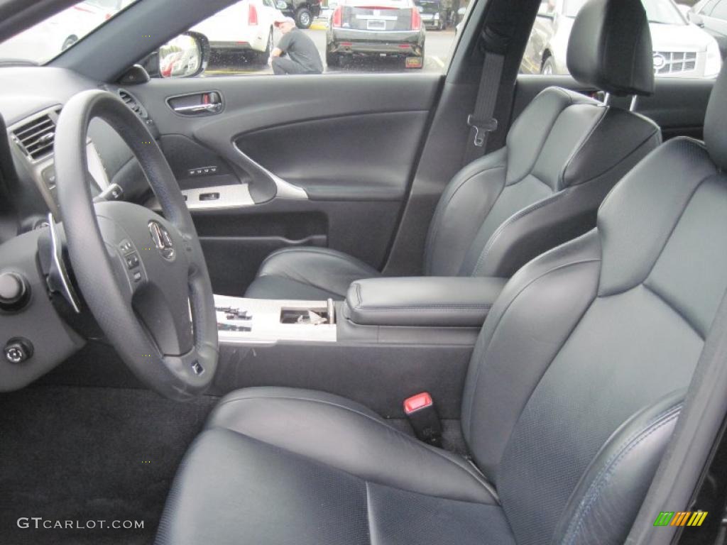 Black Interior 2008 Lexus IS F Photo #47747122
