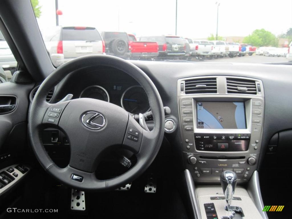 2008 Lexus IS F Black Dashboard Photo #47747210