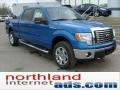 2011 Blue Flame Metallic Ford F150 XLT SuperCrew 4x4  photo #2