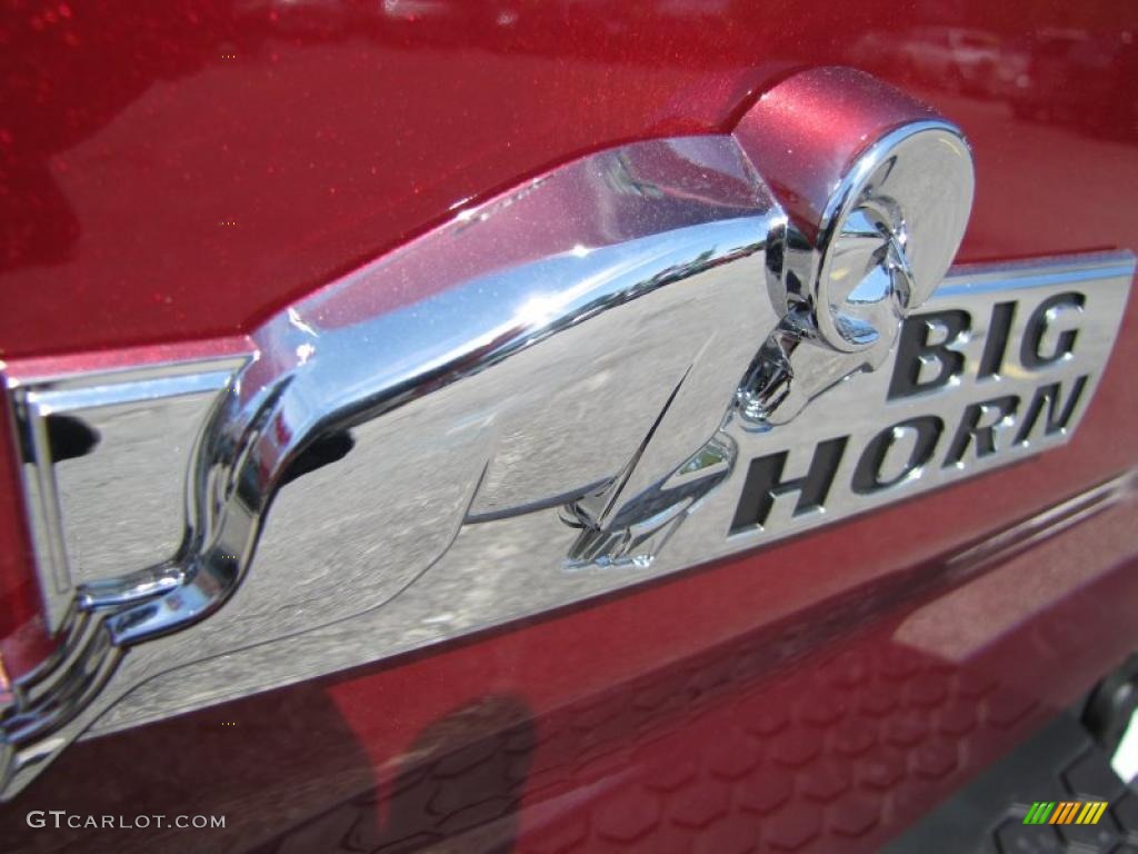 2011 Ram 1500 Big Horn Quad Cab - Deep Cherry Red Crystal Pearl / Dark Slate Gray/Medium Graystone photo #13