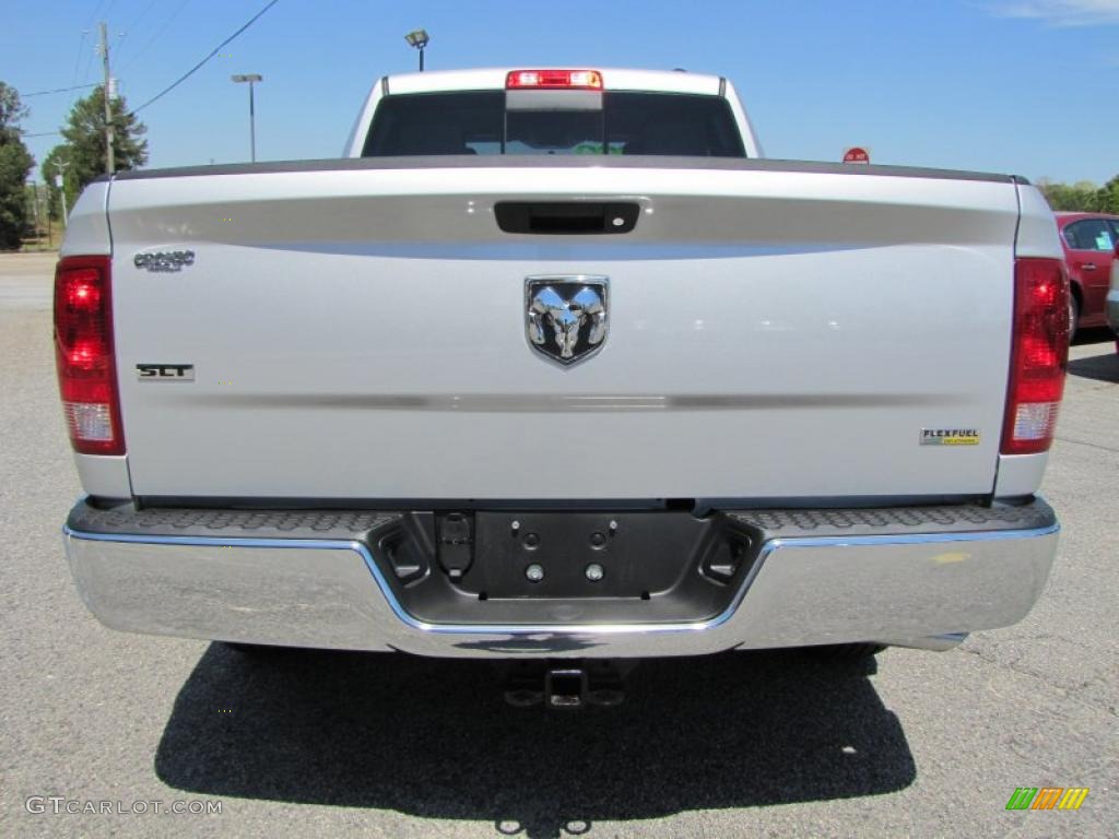 2011 Ram 1500 SLT Quad Cab - Bright Silver Metallic / Dark Slate Gray/Medium Graystone photo #6