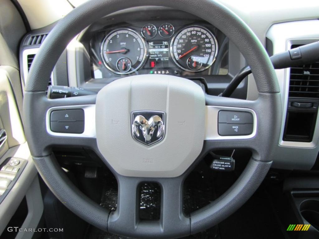 2011 Ram 1500 SLT Quad Cab - Bright Silver Metallic / Dark Slate Gray/Medium Graystone photo #15