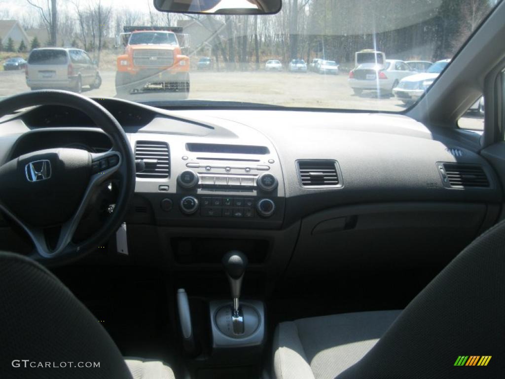 2009 Civic EX Sedan - Crystal Black Pearl / Gray photo #24
