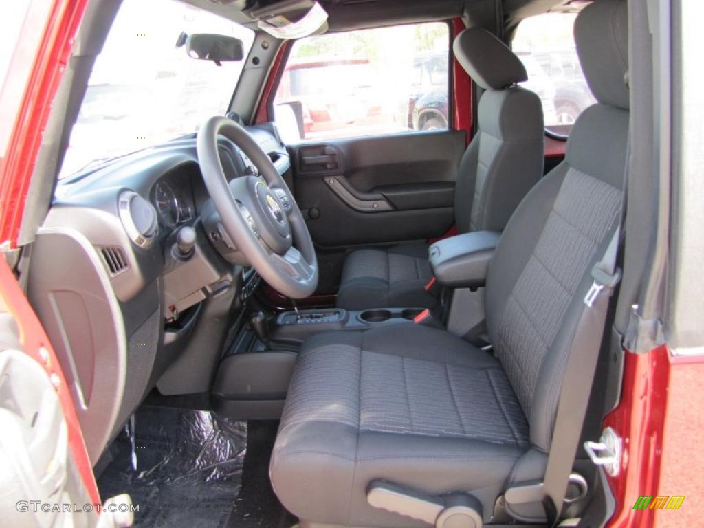 2011 Wrangler Sport 4x4 - Deep Cherry Red Crystal Pearl / Black photo #11