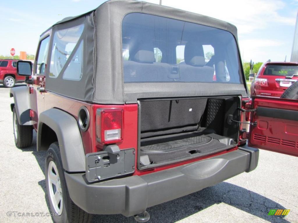 2011 Wrangler Sport 4x4 - Deep Cherry Red Crystal Pearl / Black photo #12