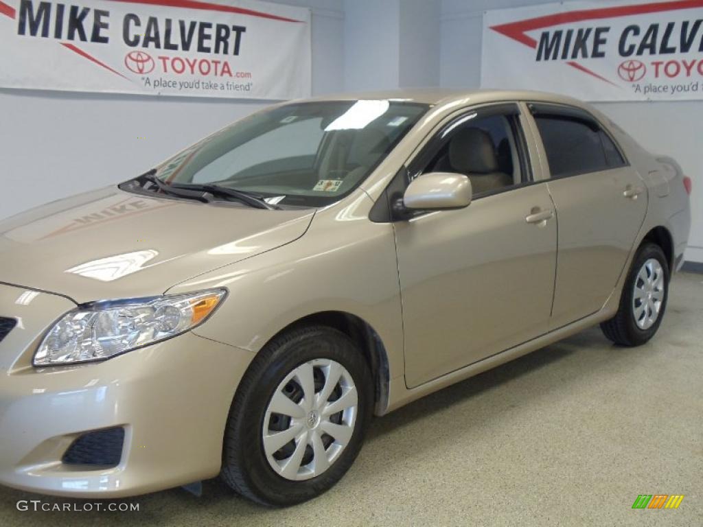2009 Corolla LE - Desert Sand Mica / Bisque photo #5