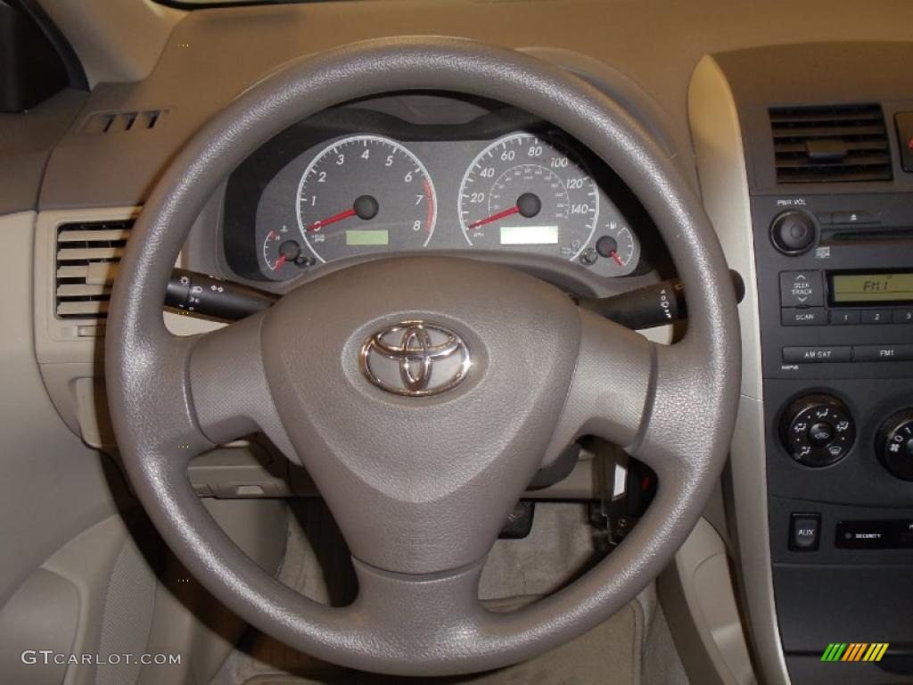 2009 Corolla LE - Desert Sand Mica / Bisque photo #12