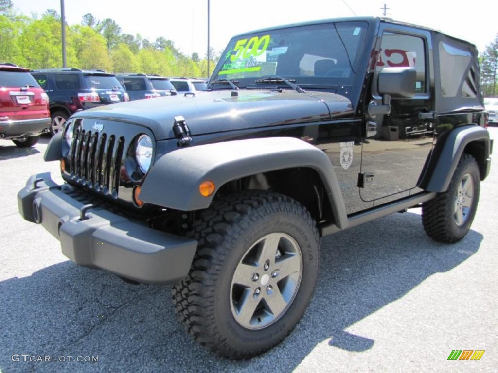 Black 2011 Jeep Wrangler Call of Duty: Black Ops Edition 4x4 Exterior Photo #47750681