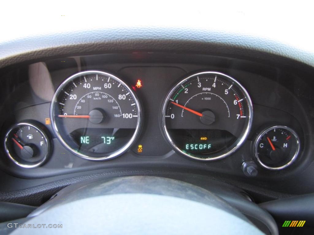 2011 Jeep Wrangler Call of Duty: Black Ops Edition 4x4 Gauges Photo #47750888