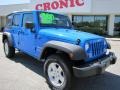 2011 Cosmos Blue Jeep Wrangler Unlimited Sport 4x4  photo #1