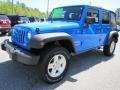 2011 Cosmos Blue Jeep Wrangler Unlimited Sport 4x4  photo #3