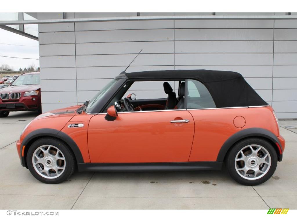 Hot Orange Metallic 2006 Mini Cooper S Convertible Exterior Photo #47751785