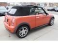 2006 Hot Orange Metallic Mini Cooper S Convertible  photo #7