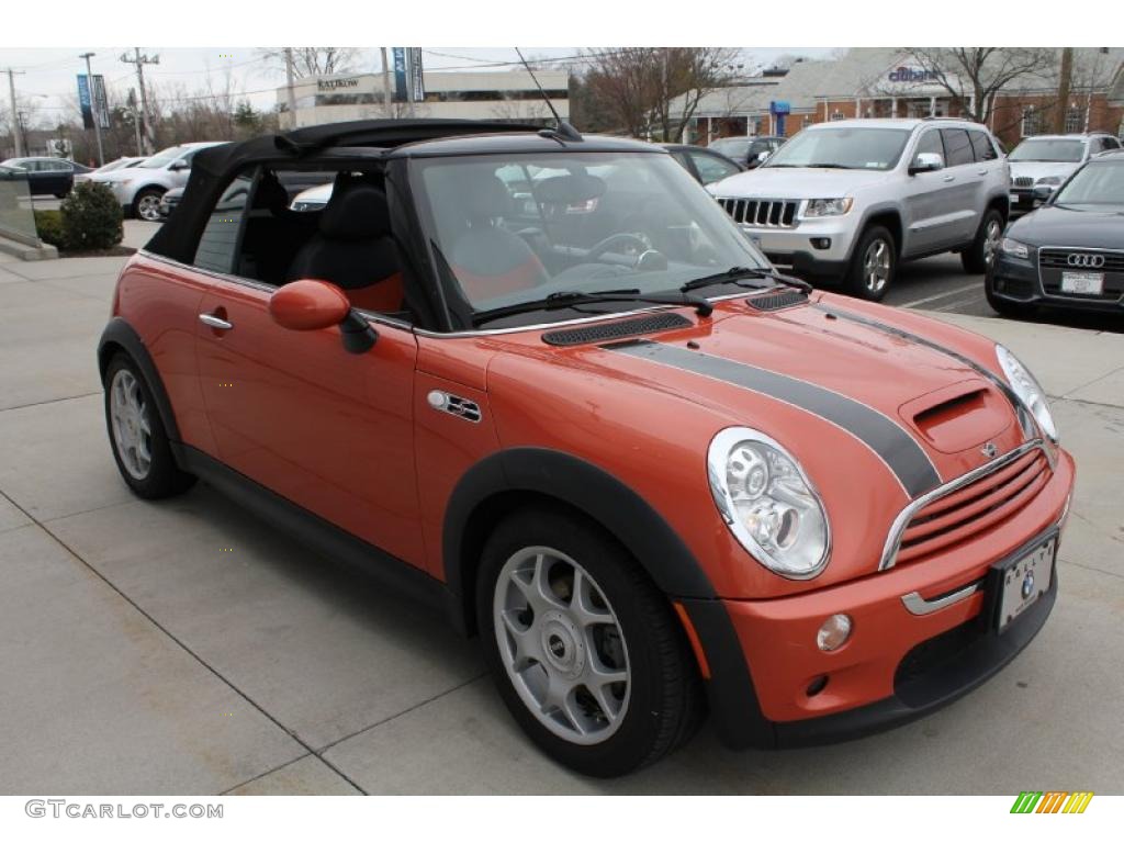 Hot Orange Metallic 2006 Mini Cooper S Convertible Exterior Photo #47751851