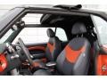 Black/Orange 2006 Mini Cooper S Convertible Interior Color