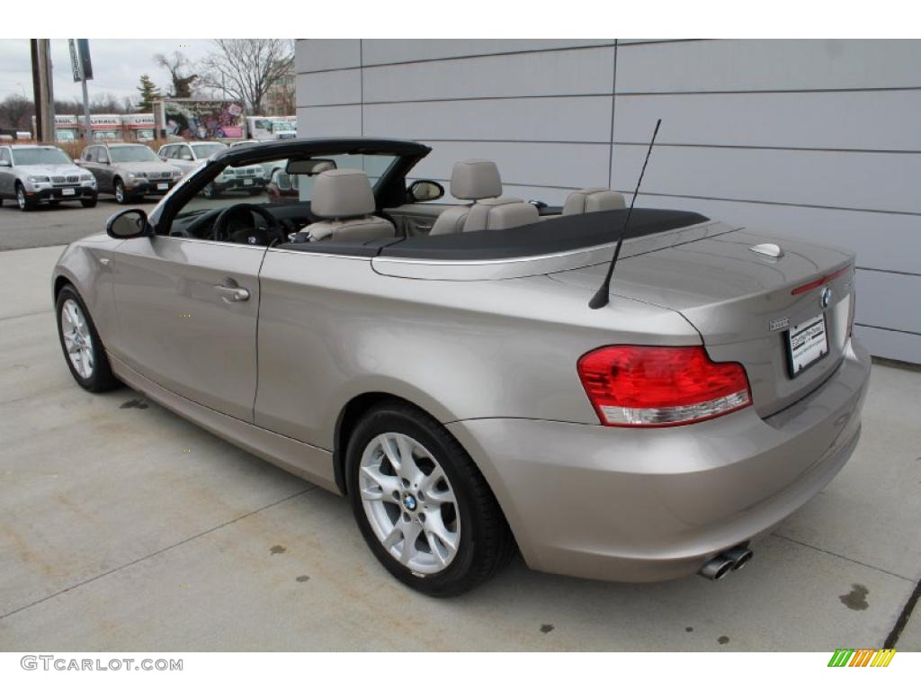 2008 1 Series 128i Convertible - Cashmere Silver Metallic / Taupe photo #5