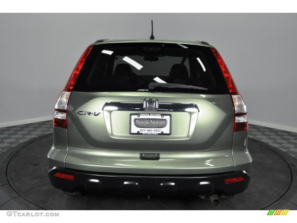 2008 CR-V EX 4WD - Green Tea Metallic / Ivory photo #4