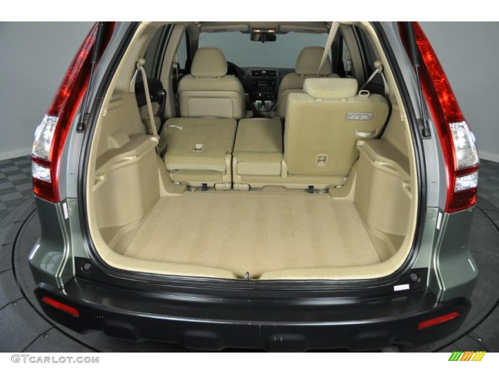 2008 CR-V EX 4WD - Green Tea Metallic / Ivory photo #21