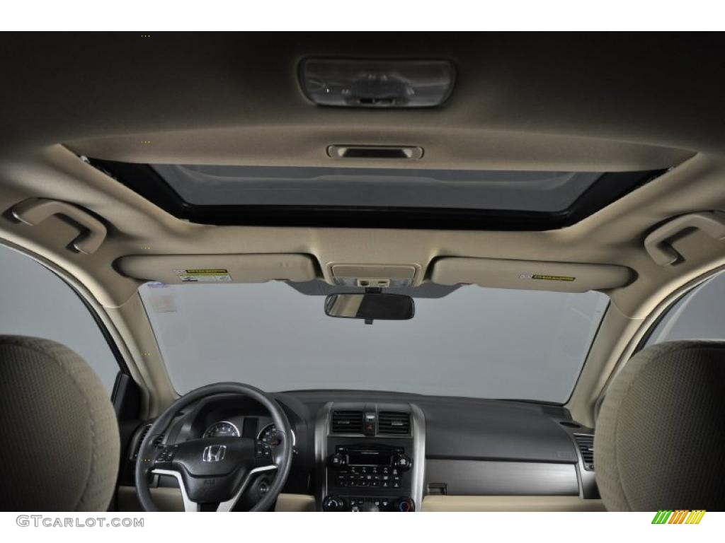 2008 CR-V EX 4WD - Green Tea Metallic / Ivory photo #35