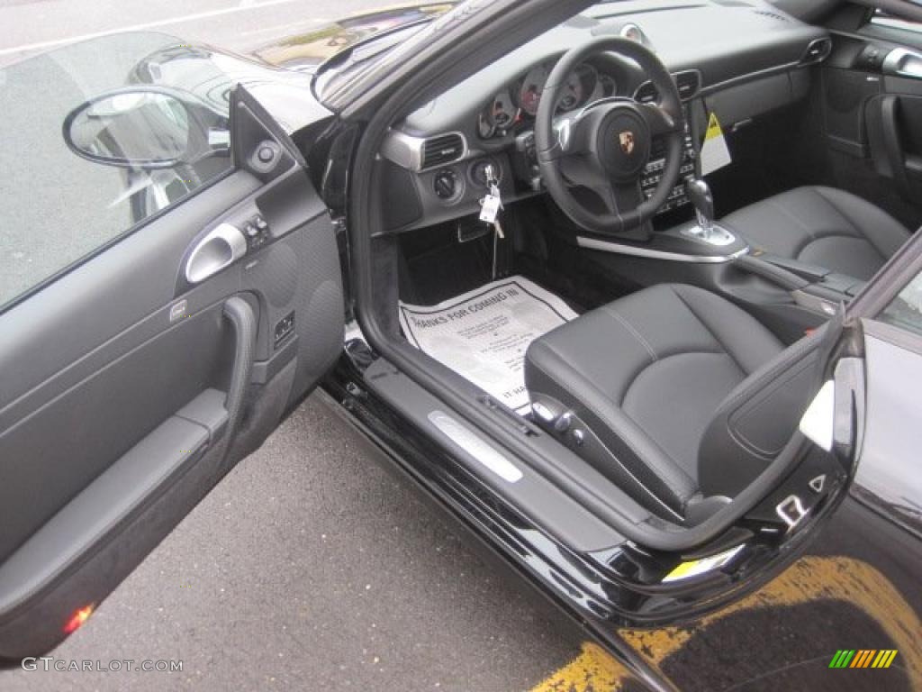 Black Interior 2011 Porsche 911 Carrera S Cabriolet Photo #47754755