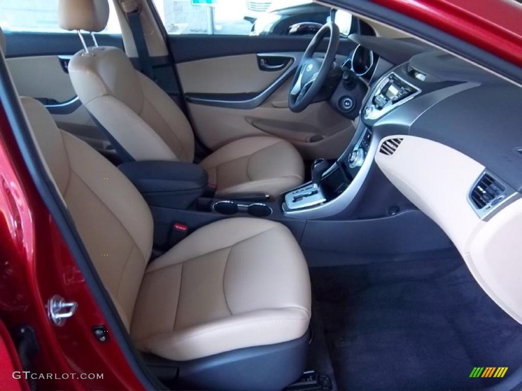 Beige Interior 2011 Hyundai Elantra Limited Photo 47755016