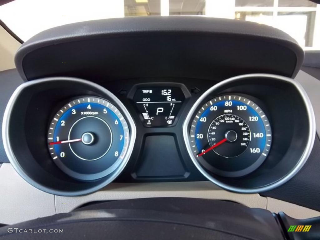 2011 Hyundai Elantra Limited Gauges Photo #47755142