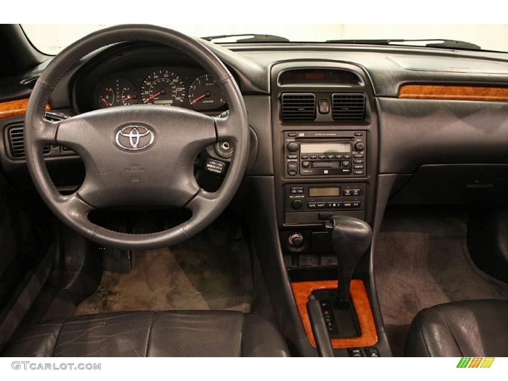 2003 Toyota Solara SLE V6 Convertible Charcoal Dashboard Photo #47755829