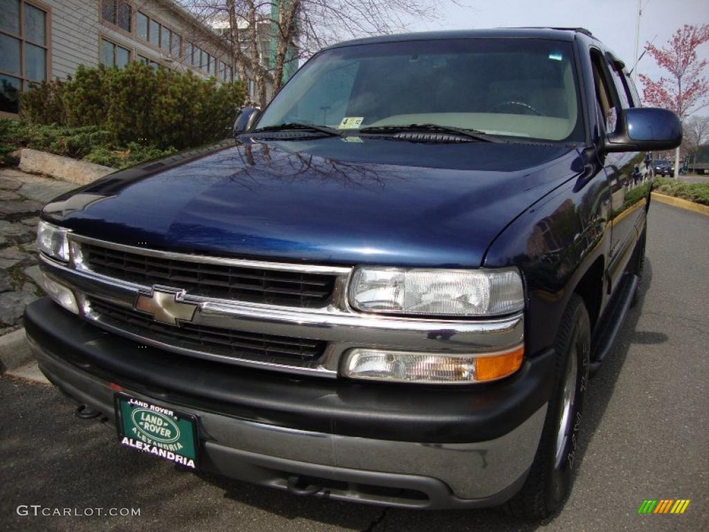 2001 Tahoe LT 4x4 - Indigo Blue Metallic / Tan/Neutral photo #1