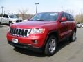 2011 Inferno Red Crystal Pearl Jeep Grand Cherokee Laredo X Package 4x4  photo #1