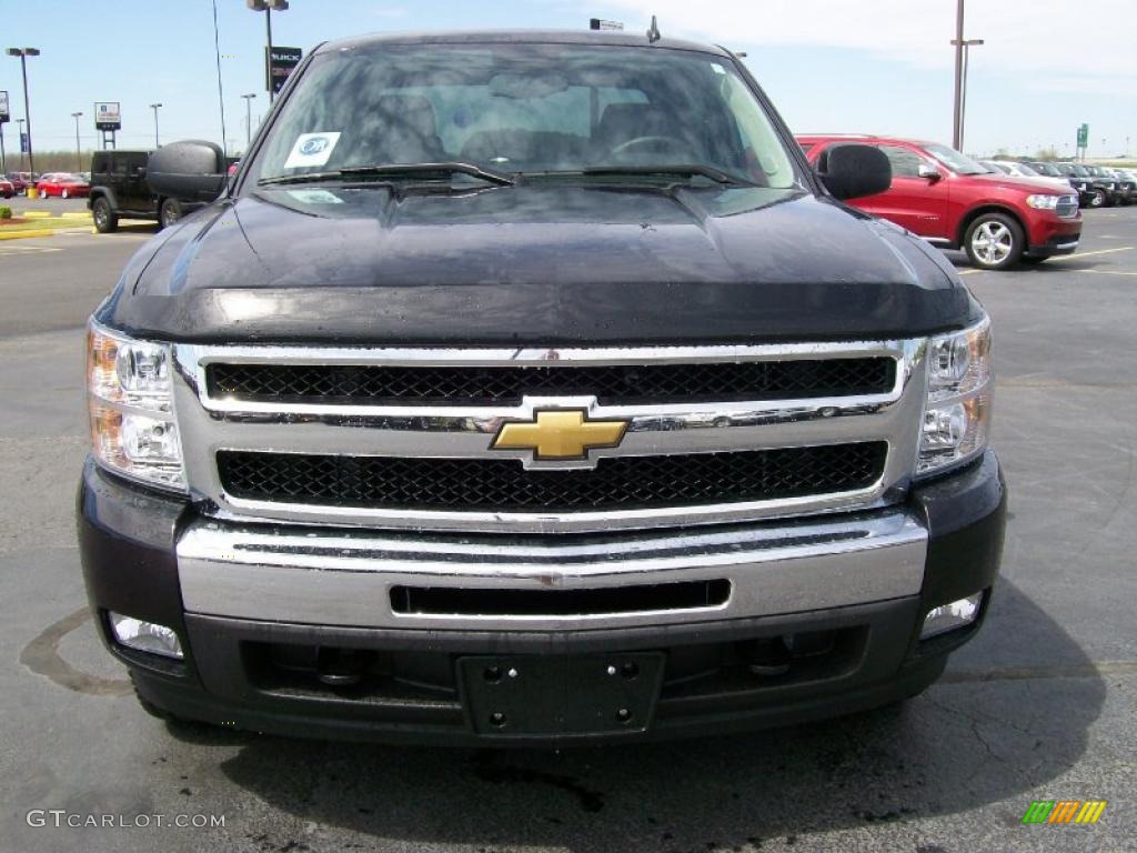 2011 Silverado 1500 LT Crew Cab 4x4 - Black / Ebony photo #2