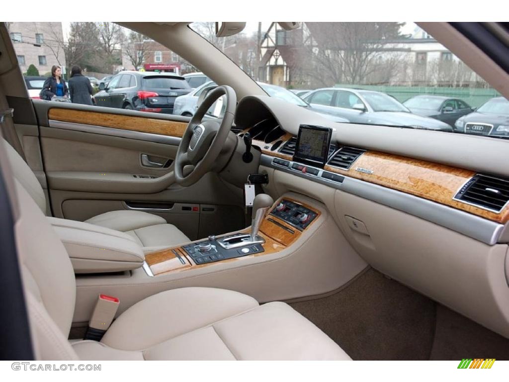 2008 A8 L 4.2 quattro - Savana Beige Pearl Effect / Linen Beige photo #35