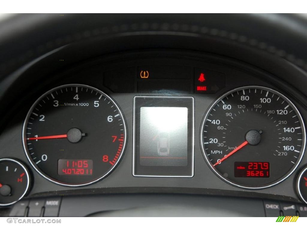 2008 A4 2.0T quattro Sedan - Quartz Grey Metallic / Black photo #9