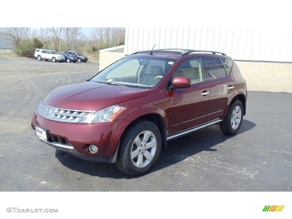 2006 Murano SL AWD - Merlot Pearl / Cafe Latte photo #1