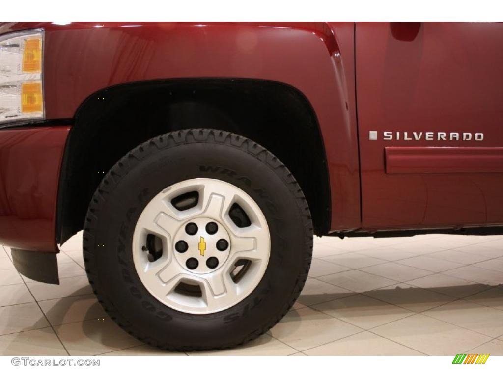 2009 Silverado 1500 LT Extended Cab - Deep Ruby Red Metallic / Ebony photo #16