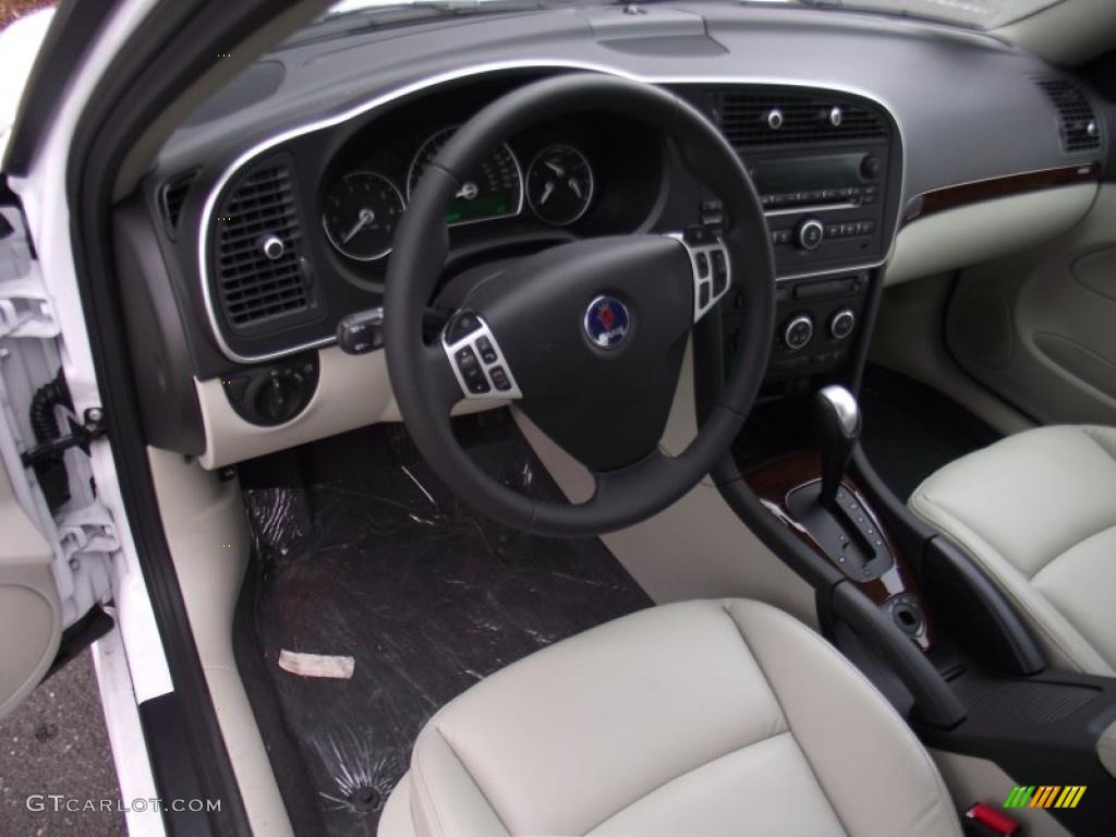 Parchment Interior 2010 Saab 9-3 2.0T Sport Sedan Photo #47765329