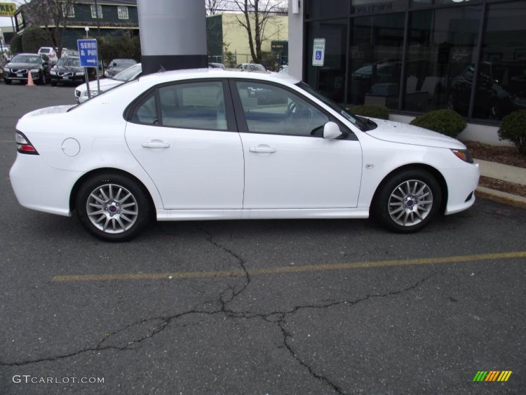 Arctic White 2010 Saab 9-3 2.0T Sport Sedan Exterior Photo #47765377