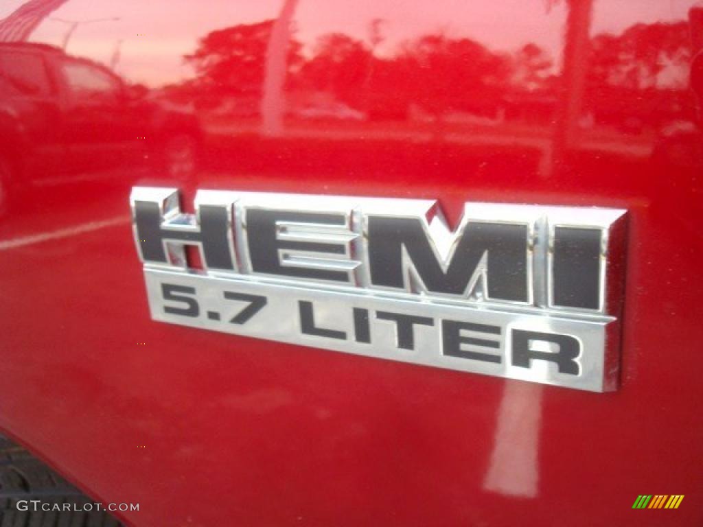 2007 Ram 1500 SLT Quad Cab - Inferno Red Crystal Pearl / Medium Slate Gray photo #21