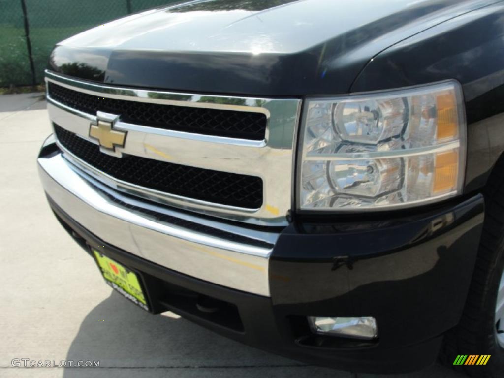 2007 Silverado 1500 LT Crew Cab - Black / Ebony Black photo #12