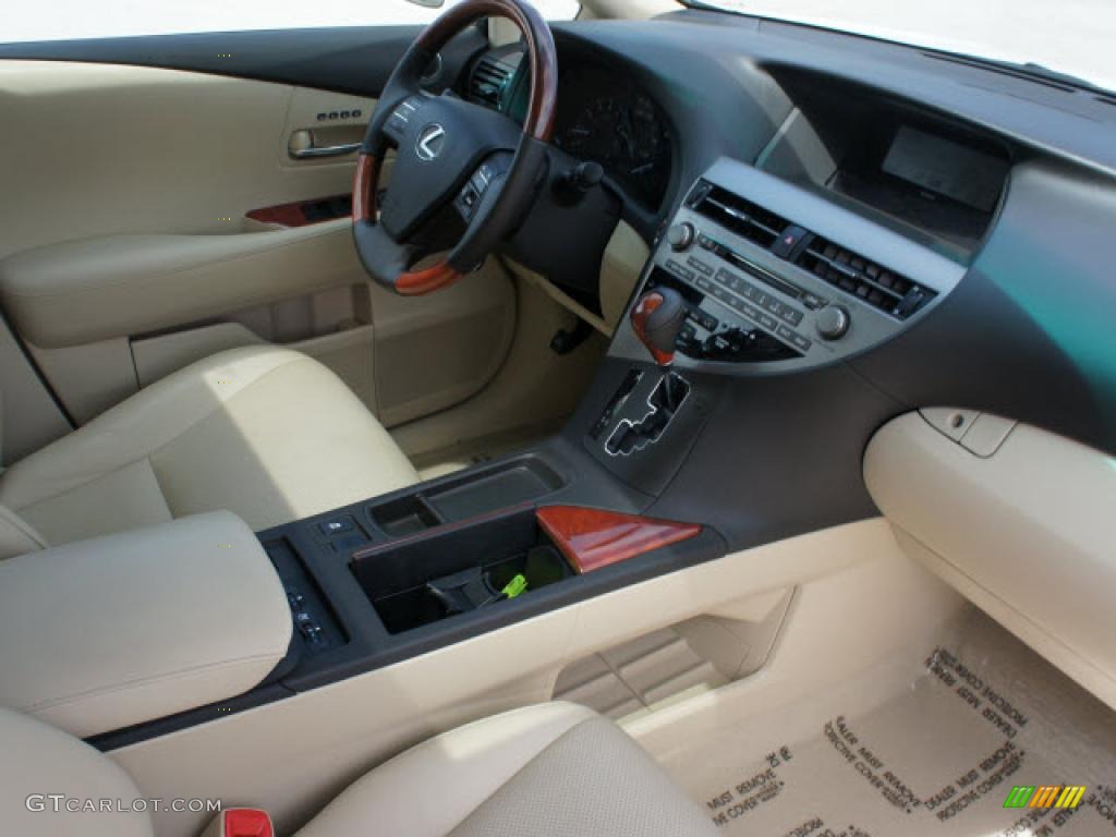 Parchment/Brown Walnut Interior 2010 Lexus RX 350 Photo #47769561