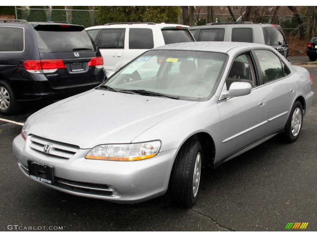 2002 Accord LX V6 Sedan - Satin Silver Metallic / Quartz Gray photo #1