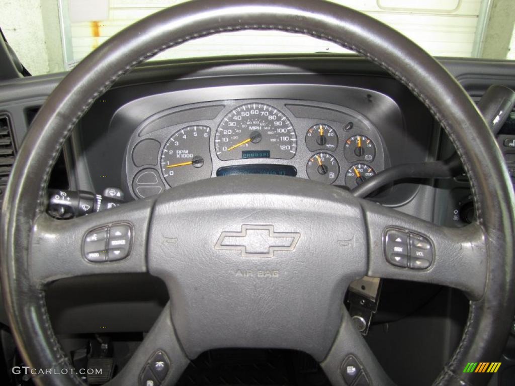 2003 Chevrolet Silverado 1500 LS Extended Cab Dark Charcoal Steering Wheel Photo #47770170